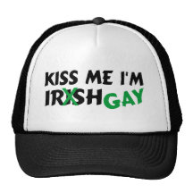 Kiss Me Im Irish Gay Trucker Hats