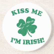 Kiss me I'm Irish Vintage Coasters
