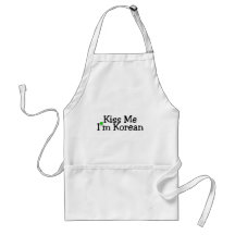 Kiss Me Im Korean St Patricks Day Apron