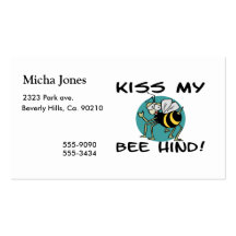 Kiss My Bee Hind Business Cards