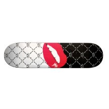 kiss of life and death skateboard deck