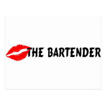 Kiss The Bartender Postcards