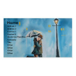 KISSING COUPLE UMBRELLA BUSINESS CARD