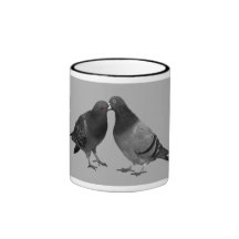 Kissing Pigeons Gift Mug