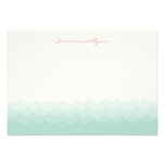 Kissing Seahorses Hearts Beach Wedding Thank You invitations