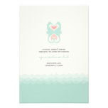 Kissing Seahorses Love Hearts Beach Summer Wedding invitations