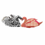 Kissing Swanky Swans Photo Sculpture photo sculptures