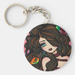 "Kissy Fish" Mermaid Keychain