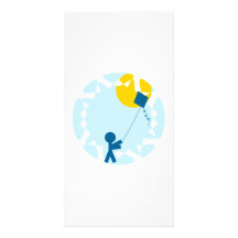 Kite Flying Photo Card