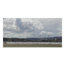 Kite Surfers. Scenic view. Customized Photo Card