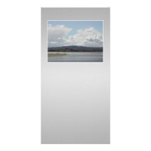 Kite Surfers. Scenic view. On Grey. Custom Photo Card