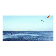 Kite Surfing Customized Photo Card