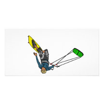 kitesurfer picture card