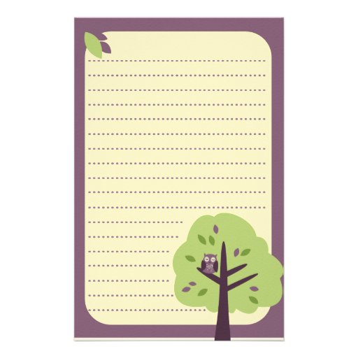 Kitschy Owl Stationary Custom Stationery