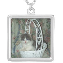 Kitten Basket, Necklace