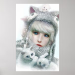 Kitten Winter Print
