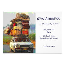Kitties on the Move Address Change Card Template Personalized Invitations