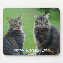 Kitties  Pono & Paka Lolo Mouse Pads