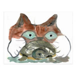 Kitty Cat Clutches his Turtle Pal Postcards