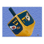 kitty dreidel postcards
