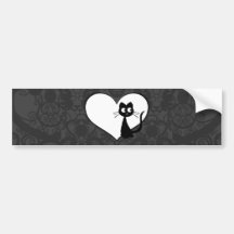 Kitty Kuro Love I Bumper Sticker