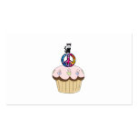 Kitty Peace Cupcake Business Cards
