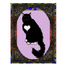 kitty valentine postcard