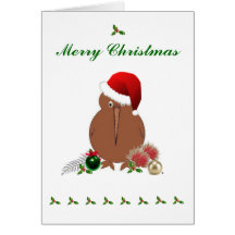 KIWI CHRISTMAS CARD