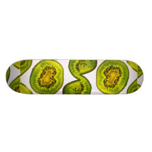 Kiwi fruit slice skateboard