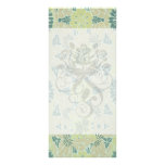 kiwi green art nouveau pattern art rack card design