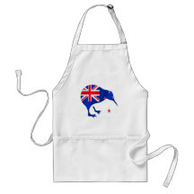 kiwi New Zealand flag soccer football gifts Aprons