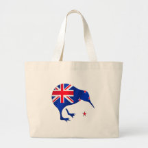 kiwi New Zealand flag soccer football gifts Canvas Bags