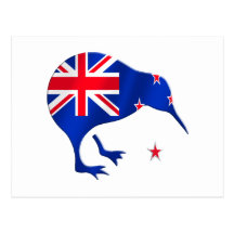 kiwi New Zealand flag soccer football gifts Postcards