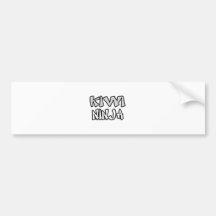 Kiwi Ninja Bumper Stickers