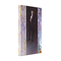 Klimt - Hofburg actor Josef Lewinsky as Carlos Canvas Print