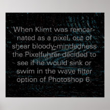 Klimt reincarnated as a pixel(Poster)
