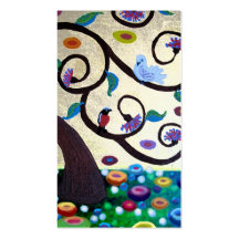 Klimt  tree business card