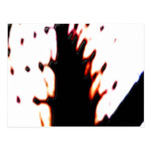 knife shadow postcard