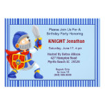 Knight In Armour Birthday Invitation