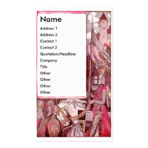Knights Riding Horses Bearing Shields Business Card Template