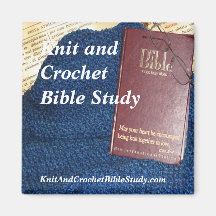 Knit and Crochet Bible Study magnet