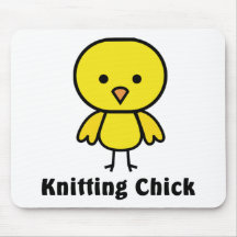 Knitting Chick Mouse Mats