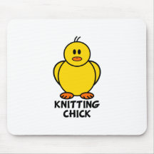 Knitting Chick Mouse Mats