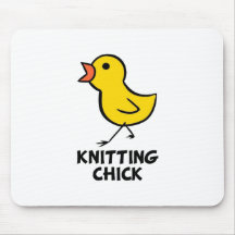 Knitting Chick Mousepad