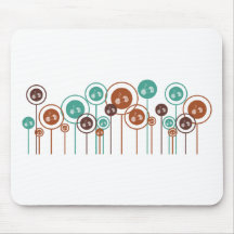 Knitting Daisies Mouse Pad