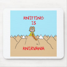 knitting is knirvana guru mouse pads