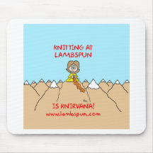 knitting knirvana lambspun mousepad