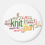 Knitting Lexicon - words for knitters!  Knit On! Refrigerator Magnet