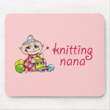 Knitting Nana Mouse Mat