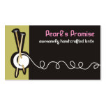 knitting needles ball of yarn crafter biz cards business card template